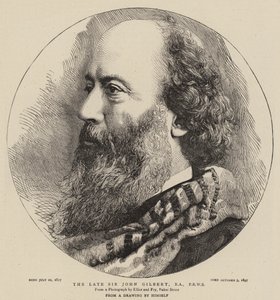 Merhum Sir John Gilbert, RA, PRWS by English School